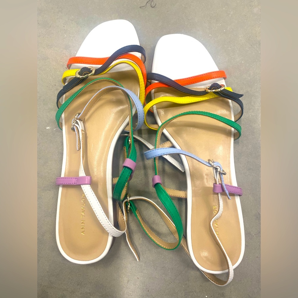 ANN TAYLOR GABRIEL PRIDE SANDALS NIB
